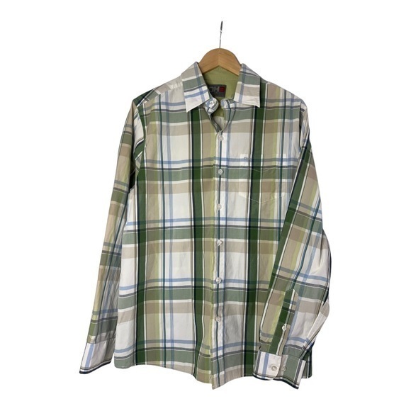 DH3 Mens Plaid Long Sleeve Large - Picture 3 of 4
